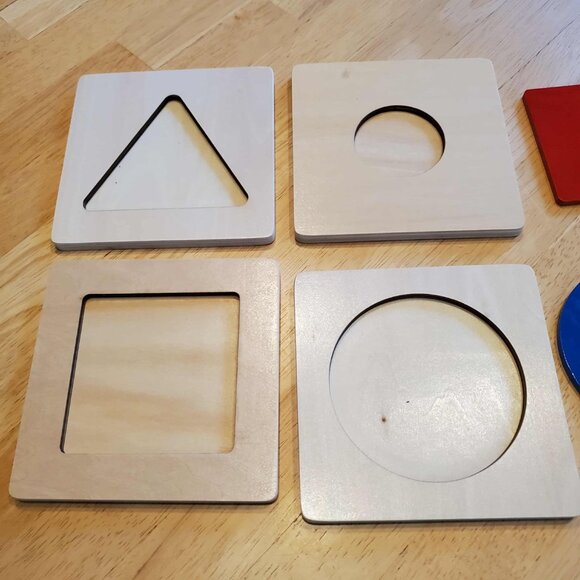Montessori Shape Puzzles Color and Size - Homeschool Preschool - Picture 2 of 5